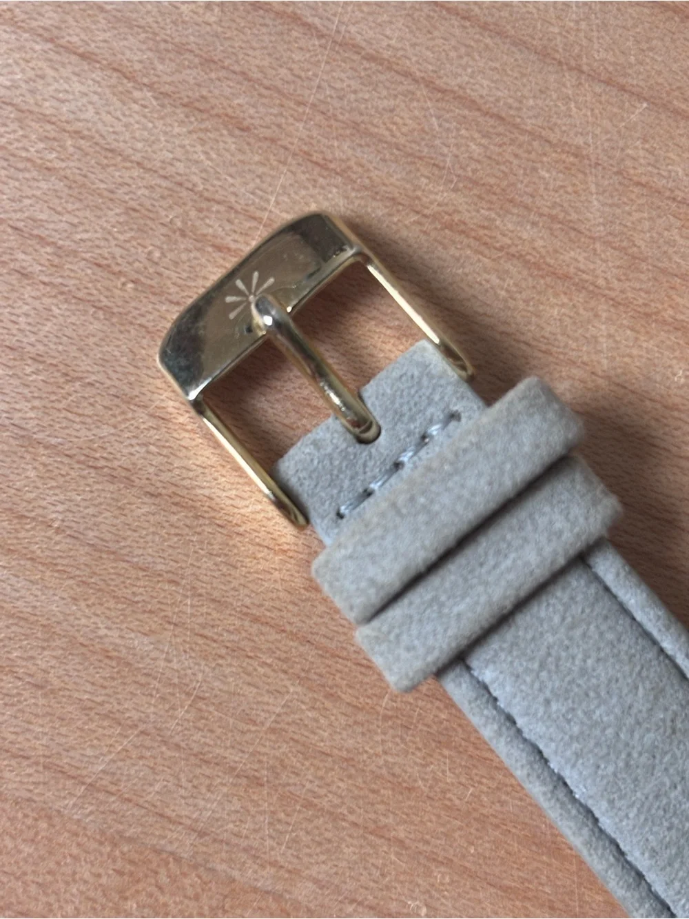 Isaac Mizrahi Live Gold-Tone Ladies Wristwatch with Gray Dial and Gray‎ Strap